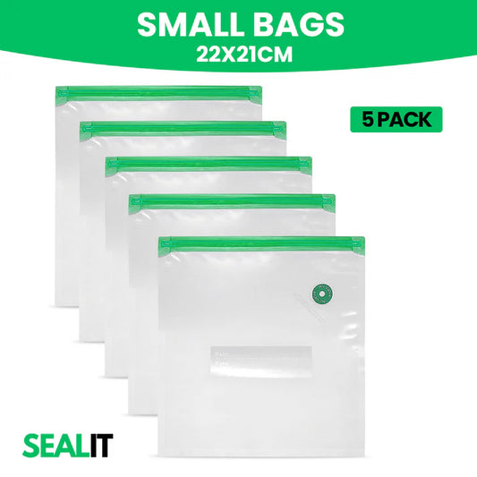 5x Small Bags - 22x21cm